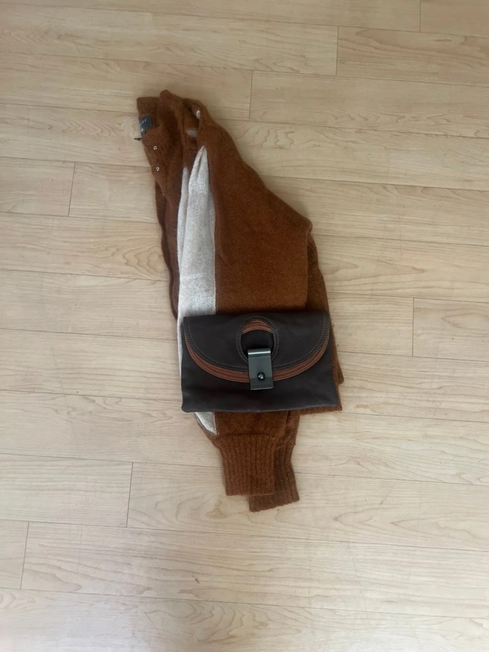 Cotelac Rust button down sweater cardigan - Picture 8 of 8